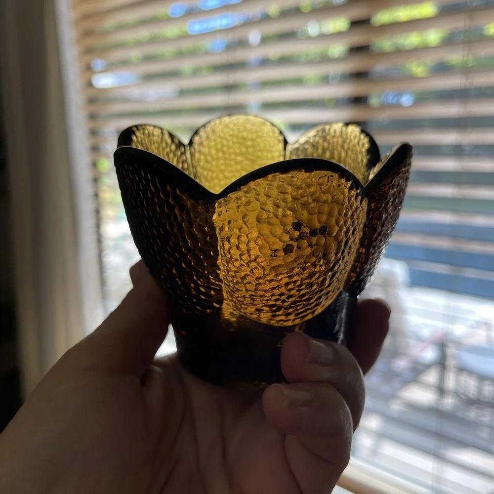 Vtg‎ Viking Soft Lights Candle Glimmer Votive Holder With Original Sticker 7837